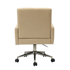 Chaise de bureau moderne en cuir vegan réglable en hauteur