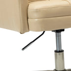 Chaise de bureau moderne en cuir vegan réglable en hauteur