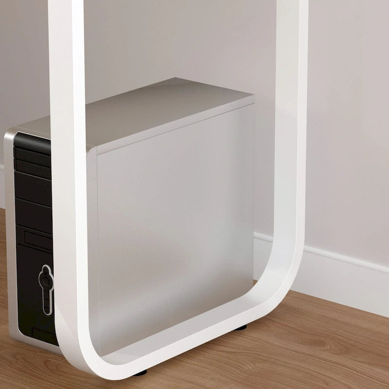 Bureau de direction en L avec 3 tiroirs pour la maison et le bureau