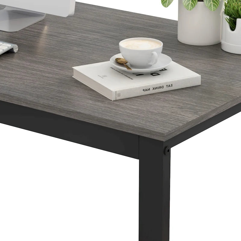 Bureau de direction en L avec 3 tiroirs pour la maison et le bureau