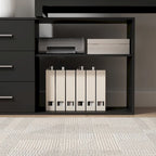 Bureau de direction en L avec 3 tiroirs pour la maison et le bureau