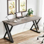 Bureau d'ordinateur robuste de 55 pouces, bureau de travail
