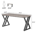 Bureau d'ordinateur robuste de 55 pouces, bureau de travail