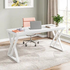Bureau d'ordinateur robuste de 55 pouces, bureau de travail