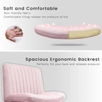 Chaise de bureau pivotante moderne sans accoudoirs en tissu rembourré Criss Cross
