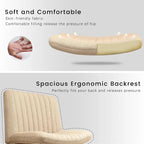 Chaise de bureau pivotante moderne sans accoudoirs en tissu rembourré Criss Cross