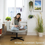 Chaise de bureau pivotante moderne sans accoudoirs en tissu rembourré Criss Cross