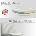 Chaise de bureau pivotante moderne sans accoudoirs en tissu rembourré Criss Cross