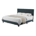 Lit King moderne Nova, sommier tapissier requis