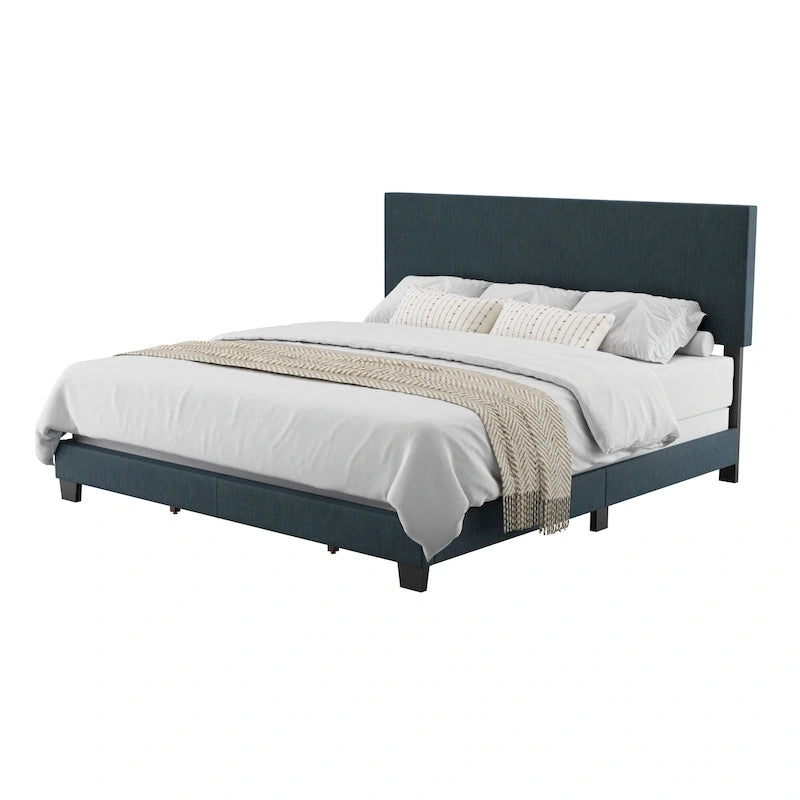 Lit King moderne Nova, sommier tapissier requis