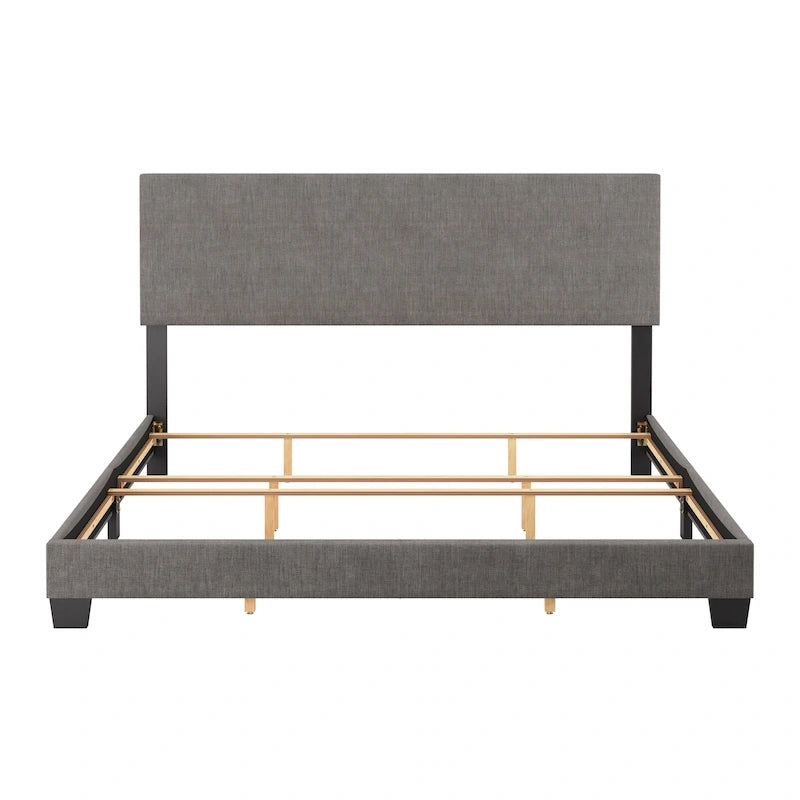 Lit King moderne Nova, sommier tapissier requis