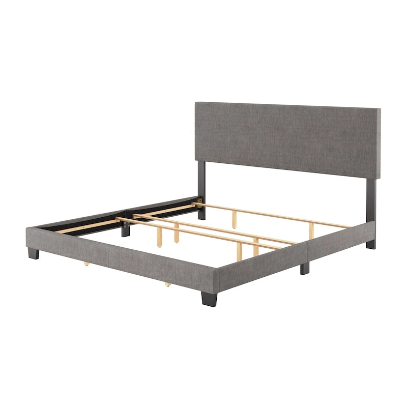 Lit King moderne Nova, sommier tapissier requis