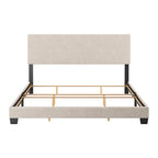 Lit King moderne Nova, sommier tapissier requis