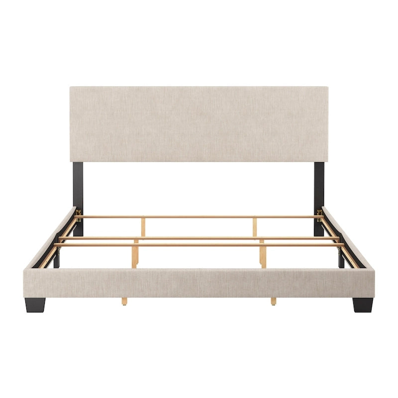 Lit King moderne Nova, sommier tapissier requis