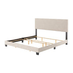 Lit King moderne Nova, sommier tapissier requis
