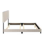 Lit King moderne Nova, sommier tapissier requis