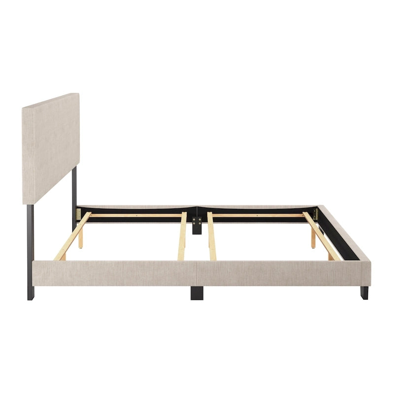 Lit King moderne Nova, sommier tapissier requis