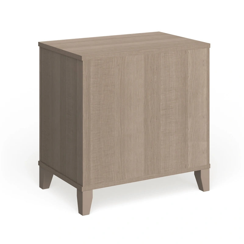Table de chevet gris cendré transitionnel
