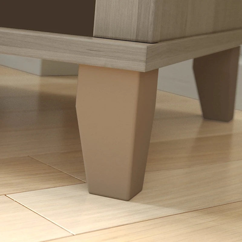 Table de chevet gris cendré transitionnel