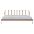 Lit de repos double en bois vintage