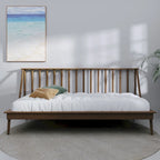 Lit de repos double en bois vintage