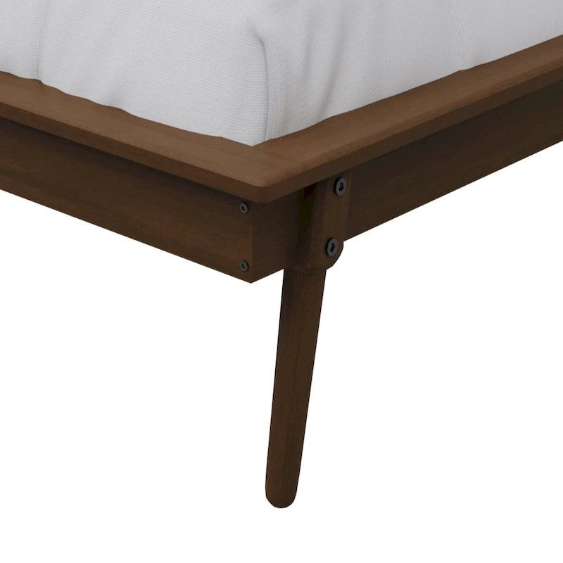 Lit de repos double en bois vintage