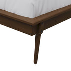 Lit de repos double en bois vintage