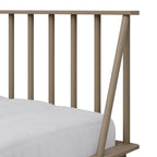Lit de repos double en bois vintage