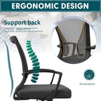 Chaise de bureau Homall Chaise en maille Chaise de bureau ergonomique avec support lombaire