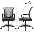 Chaise de bureau Homall Chaise en maille Chaise de bureau ergonomique avec support lombaire