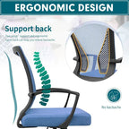 Chaise de bureau Homall Chaise en maille Chaise de bureau ergonomique avec support lombaire