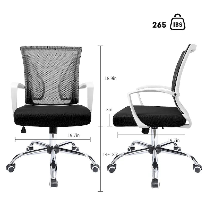 Chaise de bureau Homall Chaise en maille Chaise de bureau ergonomique avec support lombaire