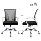 Chaise de bureau Homall Chaise en maille Chaise de bureau ergonomique avec support lombaire