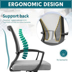 Chaise de bureau Homall Chaise en maille Chaise de bureau ergonomique avec support lombaire