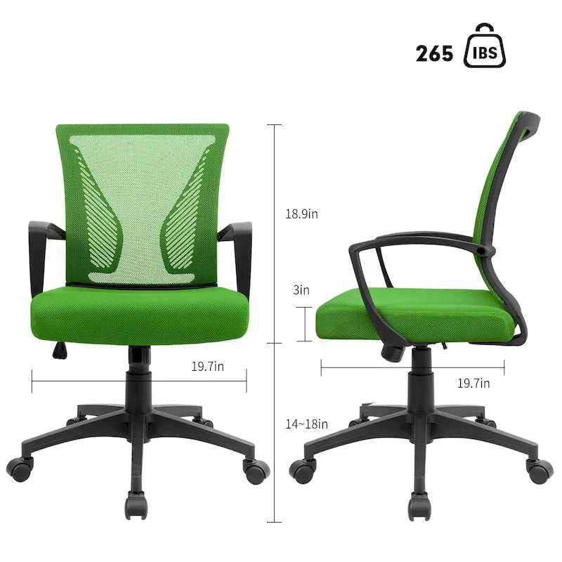 Chaise de bureau Homall Chaise en maille Chaise de bureau ergonomique avec support lombaire