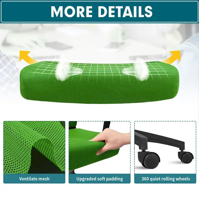 Chaise de bureau Homall Chaise en maille Chaise de bureau ergonomique avec support lombaire