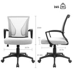 Chaise de bureau Homall Chaise en maille Chaise de bureau ergonomique avec support lombaire