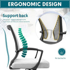 Chaise de bureau Homall Chaise en maille Chaise de bureau ergonomique avec support lombaire