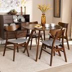Table et chaises de salle à manger transitionnelles de style milieu du siècle