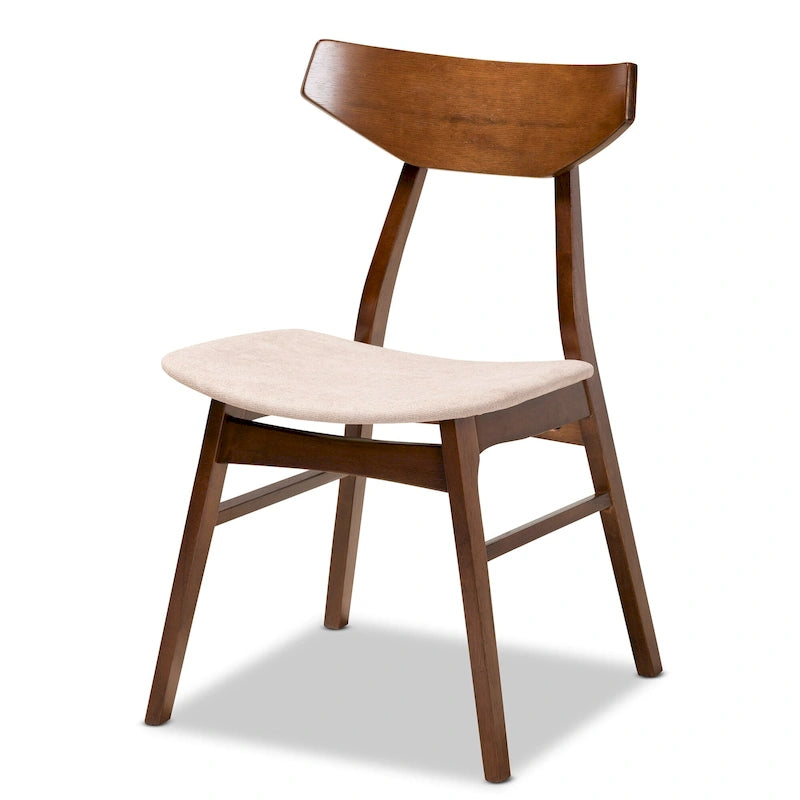 Table et chaises de salle à manger transitionnelles de style milieu du siècle