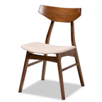 Table et chaises de salle à manger transitionnelles de style milieu du siècle