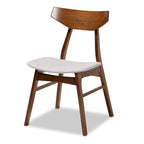 Table et chaises de salle à manger transitionnelles de style milieu du siècle