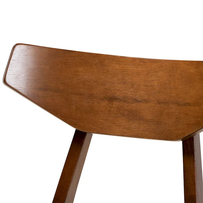 Table et chaises de salle à manger transitionnelles de style milieu du siècle