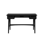 Bureau Lamine en rotin de style Mid-Century