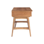 Bureau Lamine en rotin de style Mid-Century