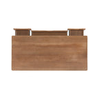 Bureau Lamine en rotin de style Mid-Century