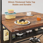 Îlot de cuisine 42 po, support de micro-ondes, étagère de four avec rangement - 42 P x 28 L x 72 H