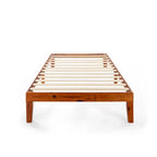 Cadre de lit plateforme classique en bois massif