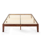 Cadre de lit plateforme classique en bois massif