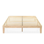 Cadre de lit plateforme classique en bois massif